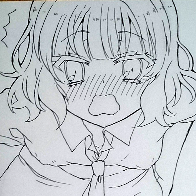 久々のアナログ 線がガッタガタ