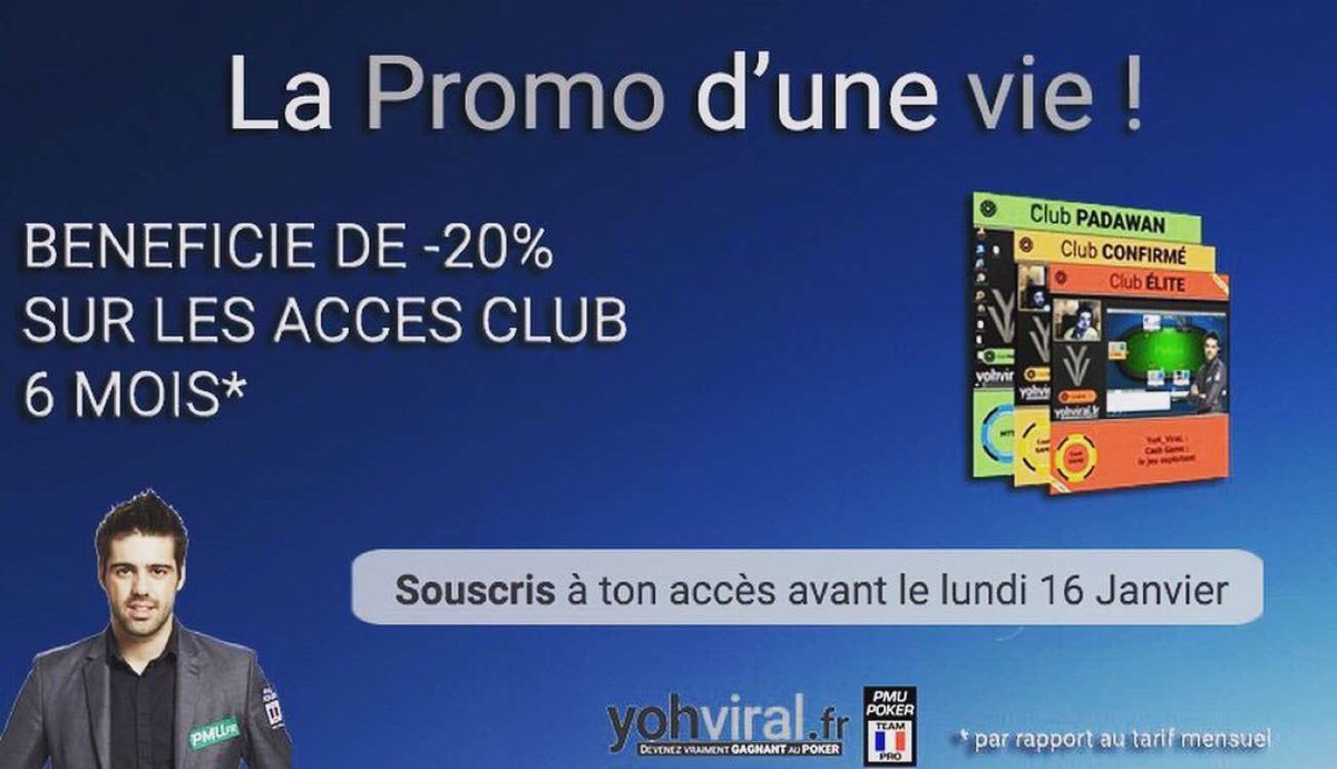 YoHViral's tweet photo. * Jeu Twitter *
Gagne 6 mois d'accès Padawan : club vidéos stratégiques (valeur : 67€) 
Retweet avant 23h59 et un gagnant sera choisi #poker https://t.co/hY6xMnWJsV