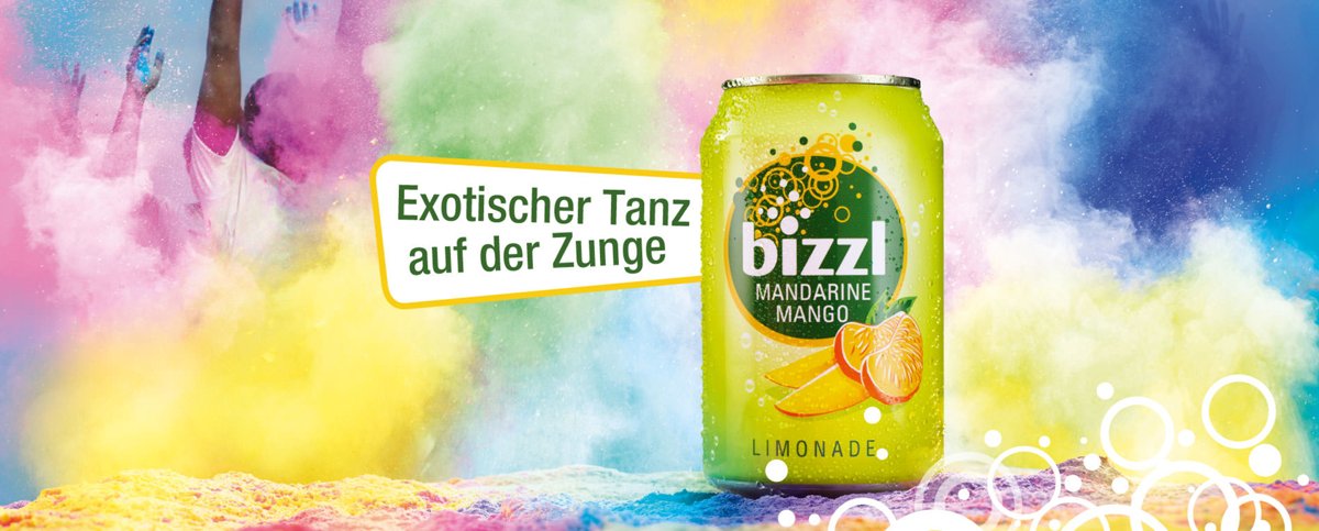 Kennt ihr schon den exotischen Tanz auf der Zunge? Nein, dann probiert doch mal Bizzl Mandarine Mango!
