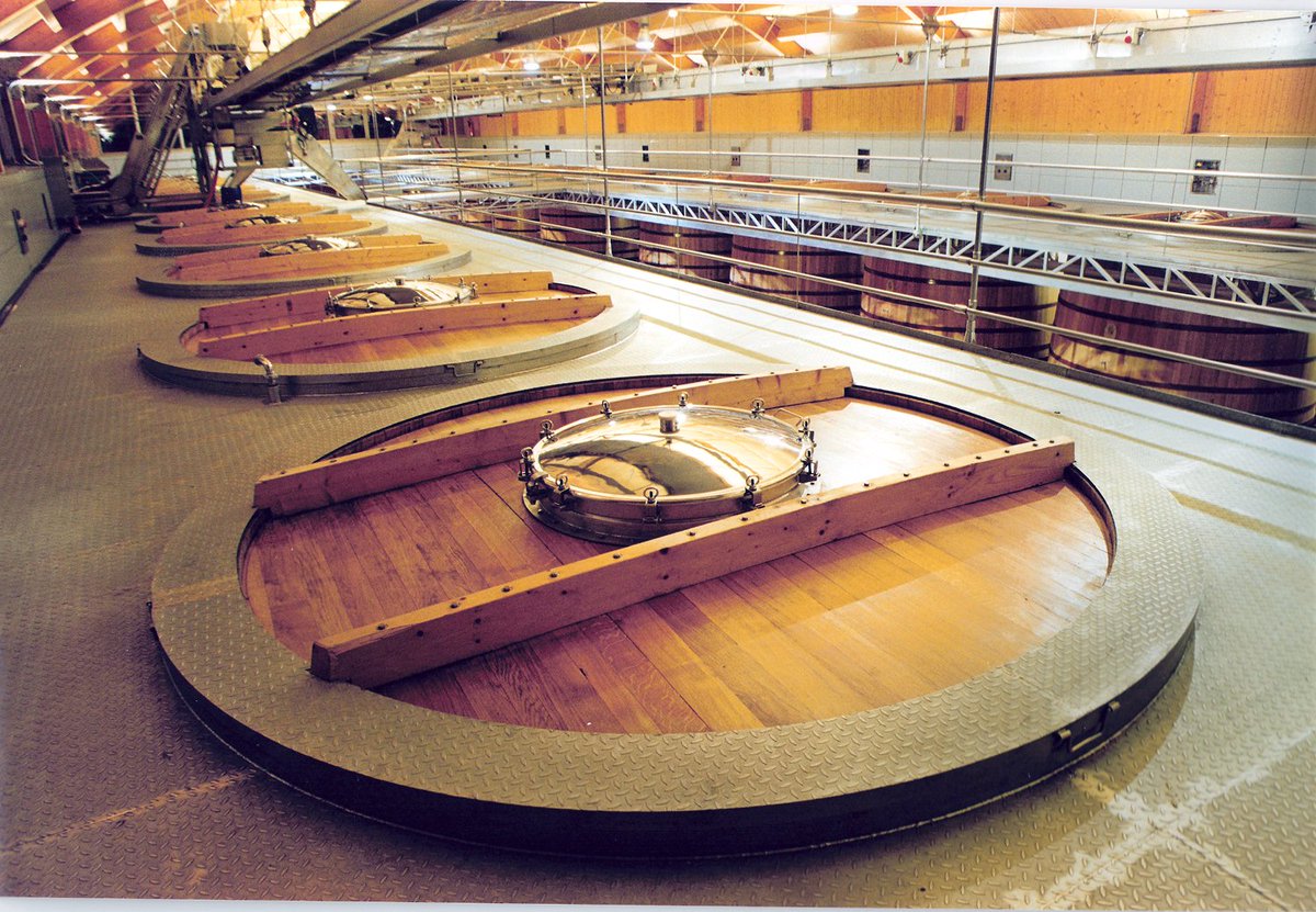 TVegaSicilia's tweet photo. La rectangular nave de #vinificación de #Alión alberga 20 depósitos de fermentación de madera que se renuevan cada 5 años. #RiberadelDuero https://t.co/vCbBGjcriE