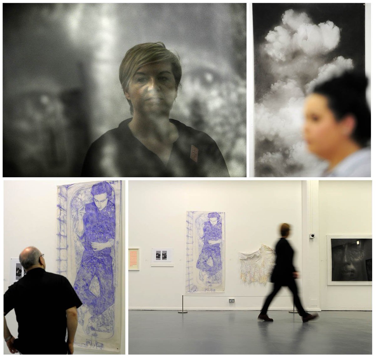 PaulJHeyes's tweet photo. Images from the opening of the #jerwooddrawingprize exhibition @TurnpikeLeigh for @WigToday #photography #JDP2016 https://t.co/Ym3RHaJ8vZ