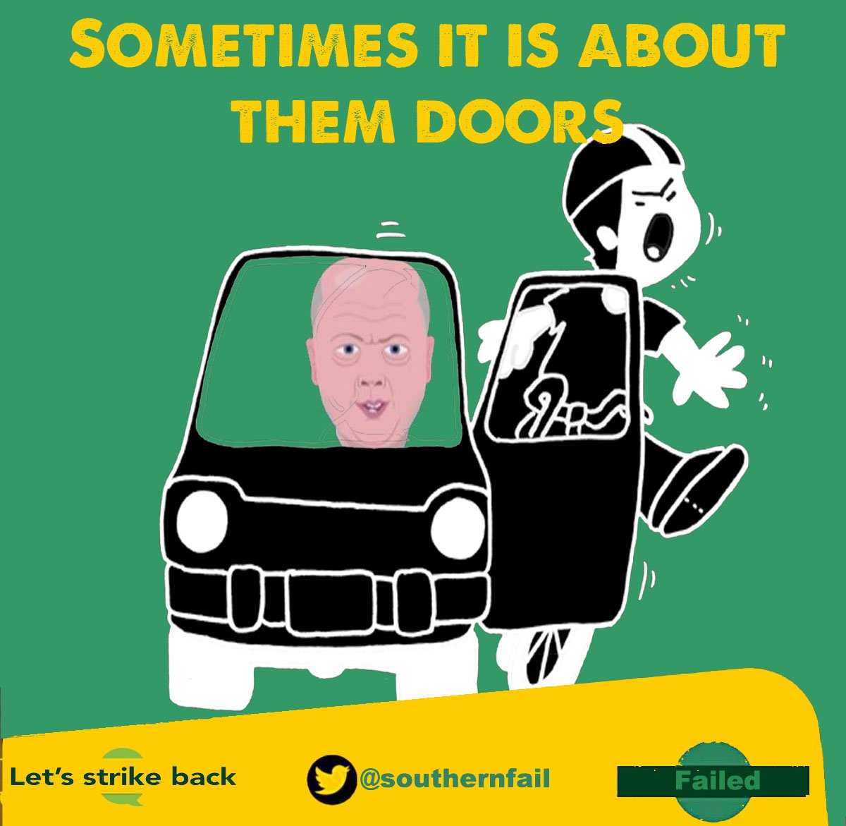 MauriceGosfield's tweet photo. #GraylingMustResign #SouthernStrike #DelayRepay #SouthernFail #GTR #OnlyFoolsAndCommuters #SouthernBackOnTrack #renationalise #Thameslink😳 https://t.co/EMHugyi8RG