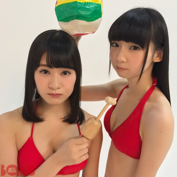 ちょこちょこ Idol Bomb 赤の水着 が似合う加藤美南 荻野由佳 O O ノ Twitter