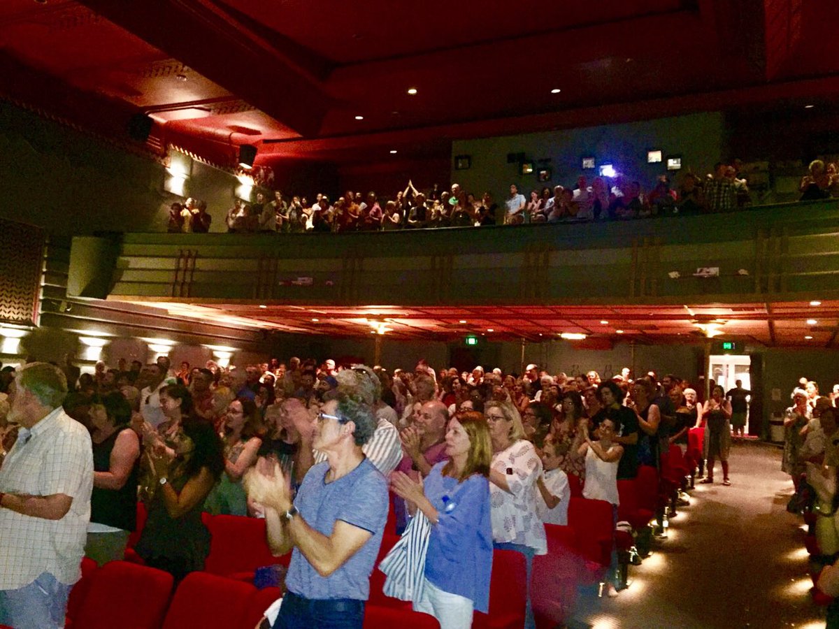 A standing ovation at the first of two sold out <a href="/LionMovie/">Lion Movie</a> Q&amp;A sessions with Saroo and Sue Brierley. ❤ Out Thursday: bit.ly/2j1jLbX
