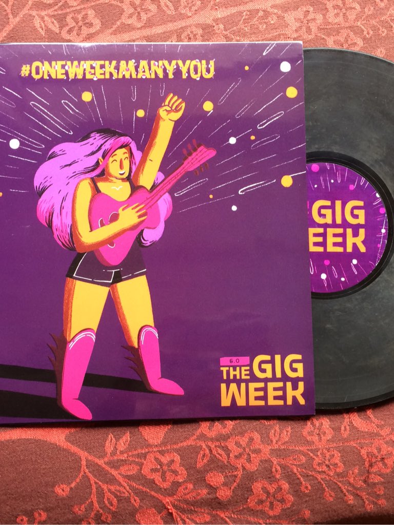 romibites's tweet photo. Love dis vinyl record invite fr @TheGigWeek #oneweekmanyyou Multi venues, multi acts n multi funnnn till 21 Jan in Mum, Pune. Who's coming? https://t.co/EecuD6apZL
