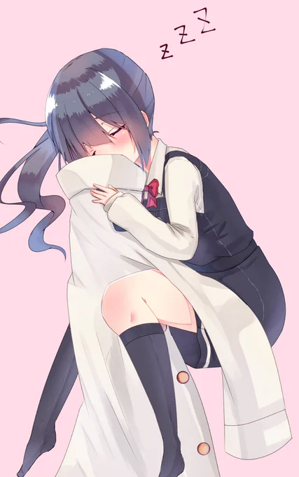 安心して寝ちゃった霞ちゃん 