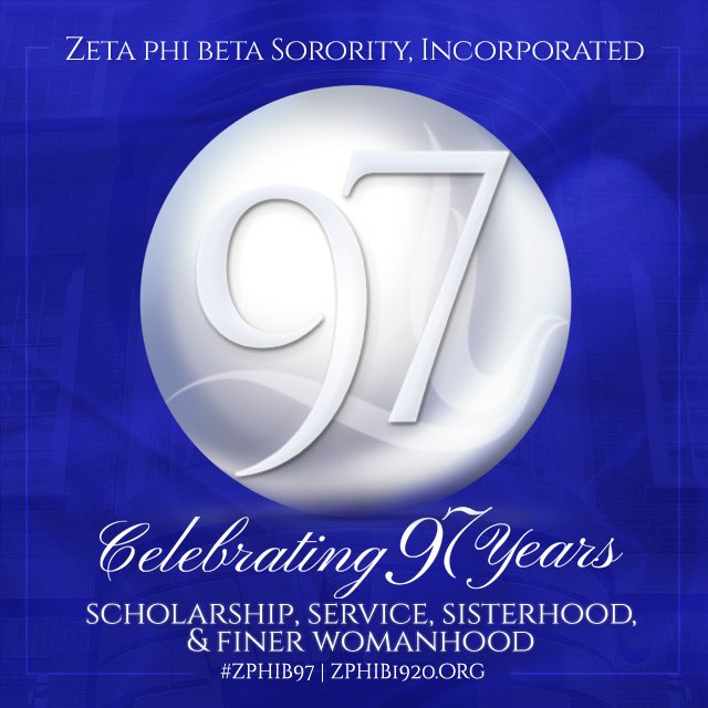 ZPhiBKEZ's tweet photo. Happy Founders' Day, Sorors!! 🔵🔵🔵🔵🔵 #ZPhiB97 #GlobalDayofService #20MHoursOfService https://t.co/l1nYOERbey