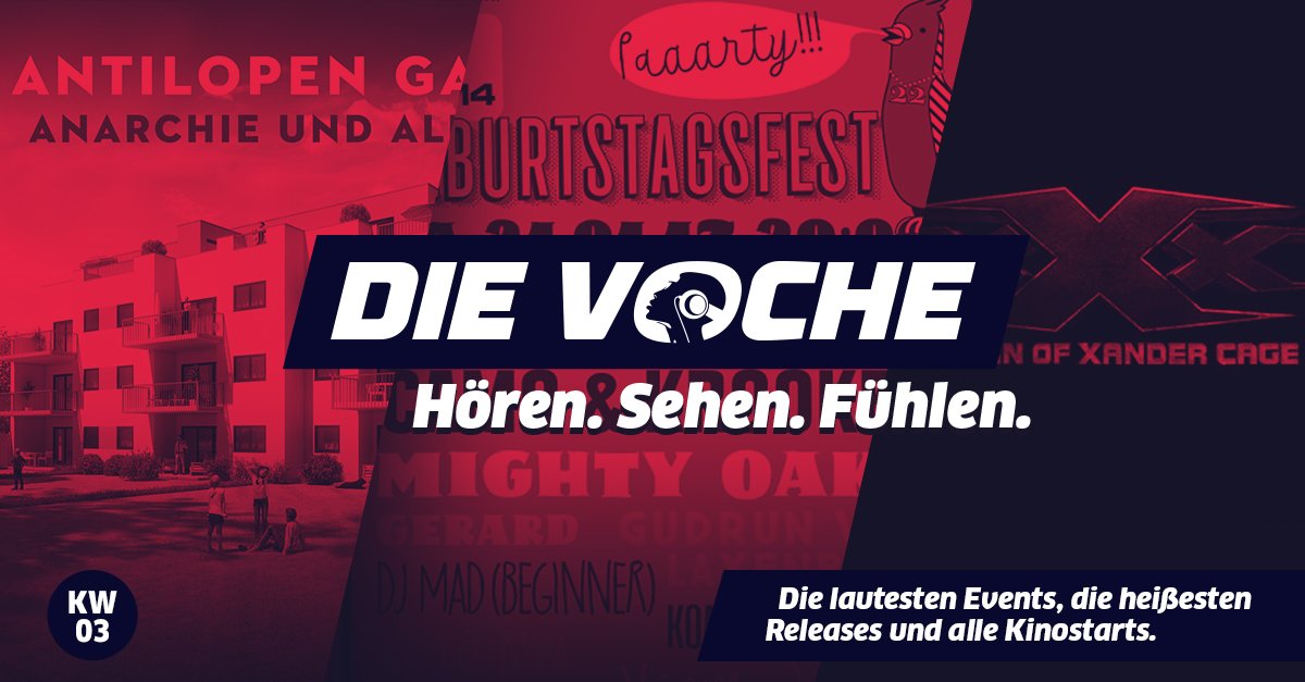 #Musik, #Kino, #Games, #Events - alles auf einen Blick! #DieVoche #03 selected by <a href="/volume_magazine/">VOLUME.at</a>: bit.ly/2iD34Tg