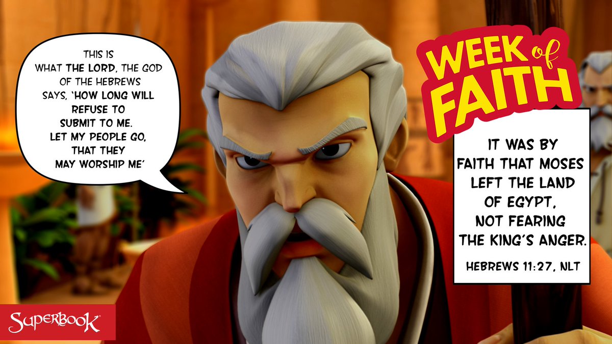 SuperbookTV's tweet photo. Moses had great faith! Enjoy "Let My People Go!" for free on the Superbook Bible App: https://t.co/1kGCsHPvmf

#WeekOfFaith #Bible https://t.co/zKmuTRwFpI