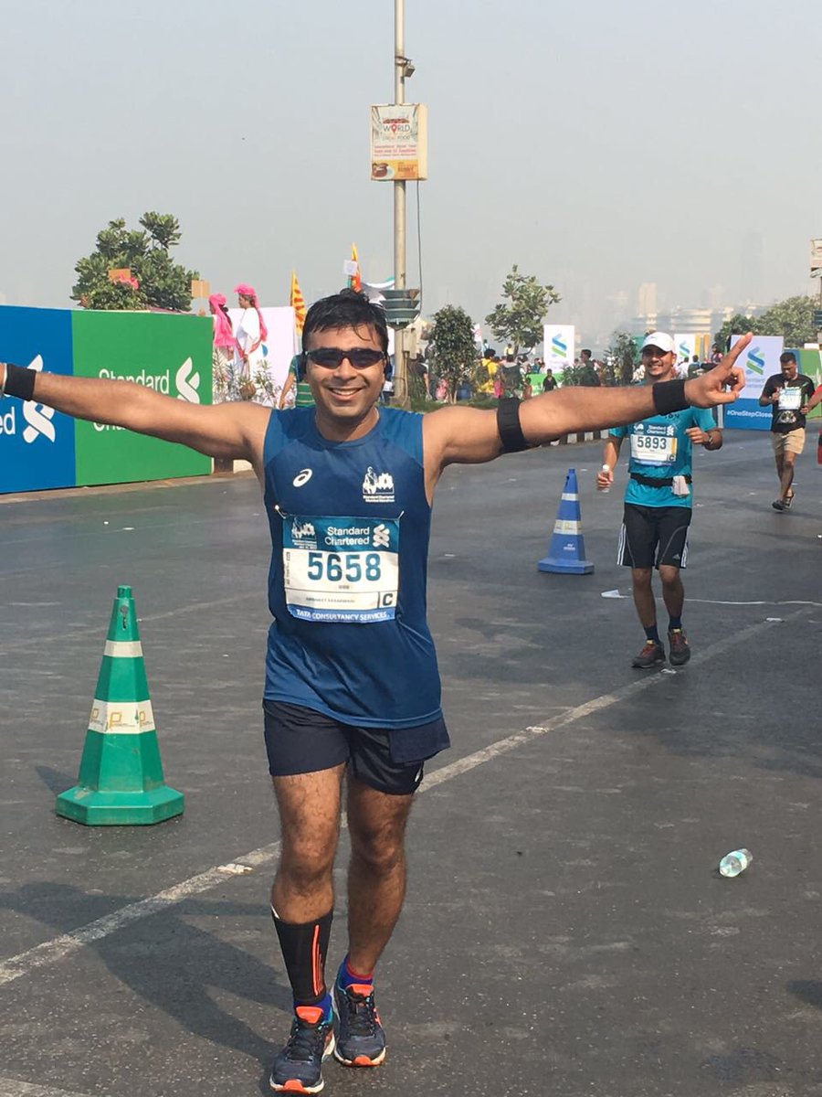 right2aqua's tweet photo. Have successfully accomplished my dream full marathon run of 42 kms in 5:10 hrs at Standard Chartered Mumbai Marathon (SCMM) yesterday. https://t.co/Mq8ZiuI3Tf