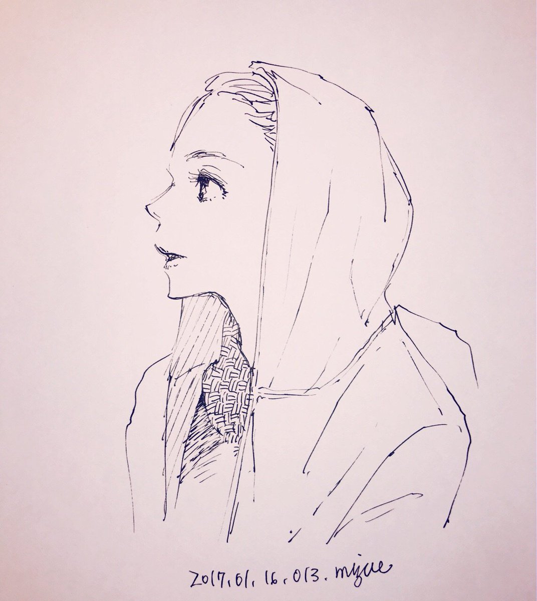 今日の5分スケッチ
Today's 5 minutes sketch
2017年-013枚目
#5分スケッチ
#5minutessketch