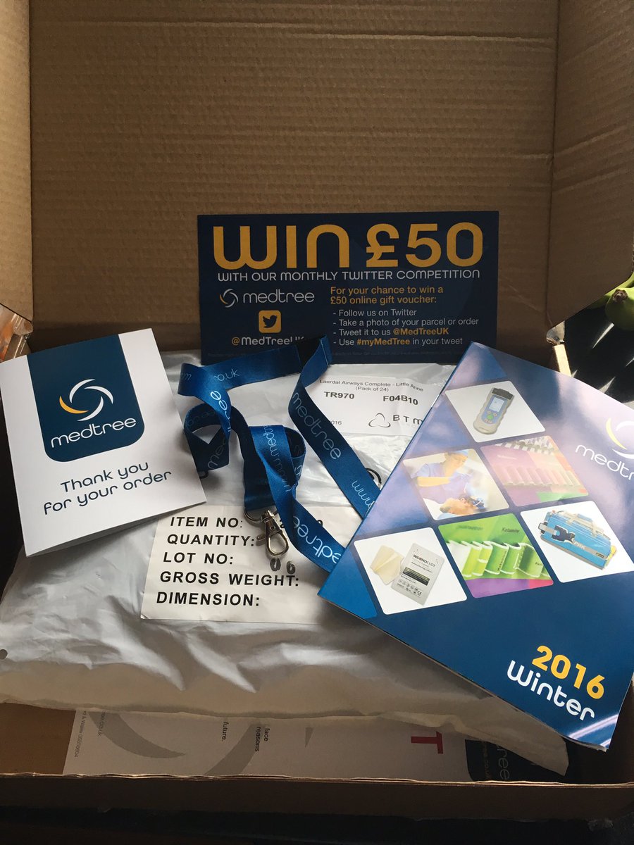 SCTNI's tweet photo. @MedTreeUK; faster than 1st class post, arrived before the postman! Thanks #myMedTree https://t.co/IskALltLa9