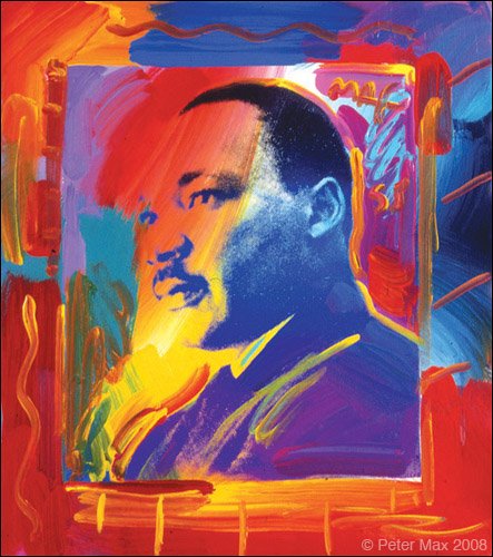 Peter_Max's tweet photo. "I have a dream!" ~ "Martin Luther King Jr." #quote #MLKDAY  #MLKday2017 Celebrating Dr King is my #mondaymotivation! https://t.co/dEbBDj9TpM