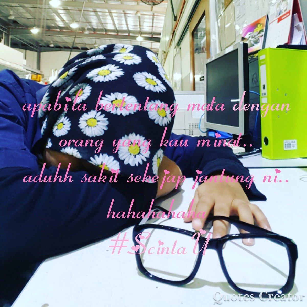 aShida90's tweet photo. Lain kali U jangan la tengok2 kita..
.
.
Sakit tau jantung kita..
.
.
Biarkan la kita ja yang tengok2 U..
.
.
#nakperasanjap #ScintaU https://t.co/FwWCDrFYDd