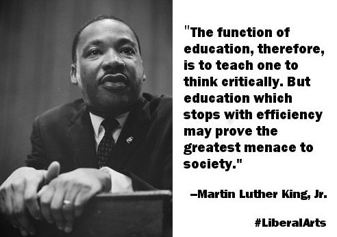 SmartColleges's tweet photo. "Honoring the legacy, engaging the dream." #MLKDay #LiberalArts #LiberalArtsPower #HigherEd #MartinLutherKingJr #MondayMotivation https://t.co/dsQa2zJLA7