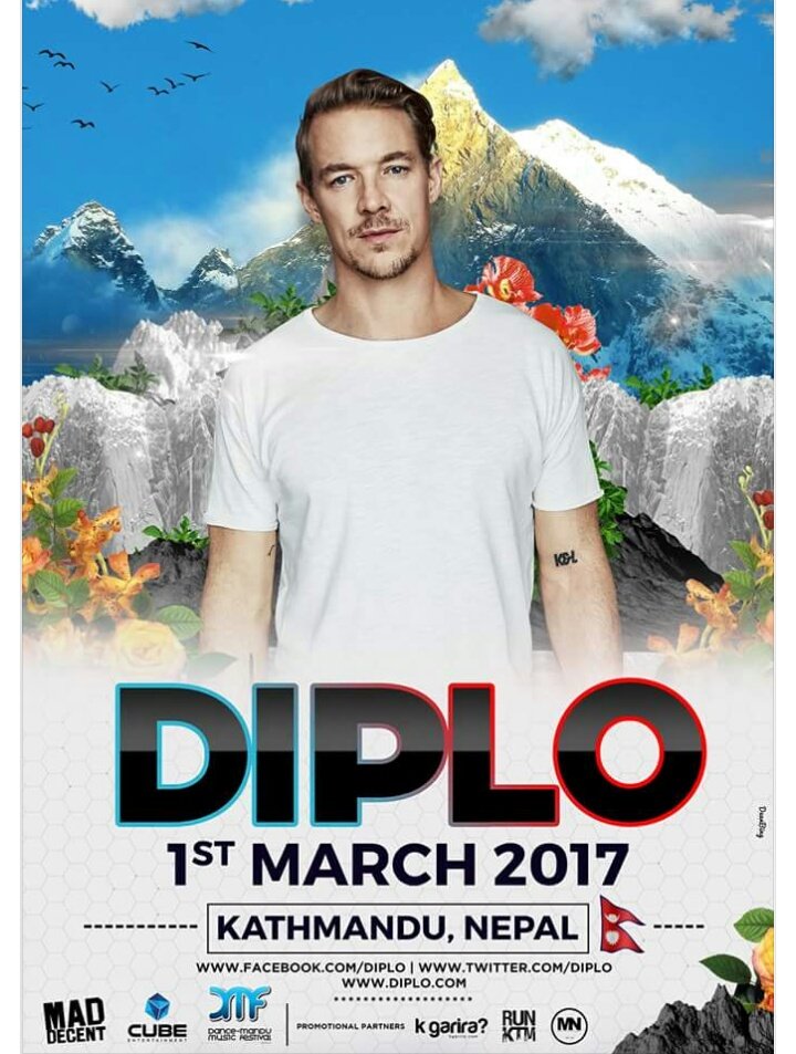 grapevine_in's tweet photo. Random white boi @diplo will do a show in Kathmandu, Nepal #Grapevine https://t.co/PVLR4DDYED