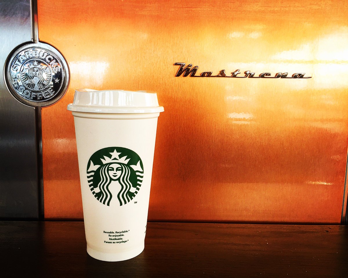 Reusable cups £1.10 and save 25p off every drink after that when you bring the cup in !! 🌎🌎