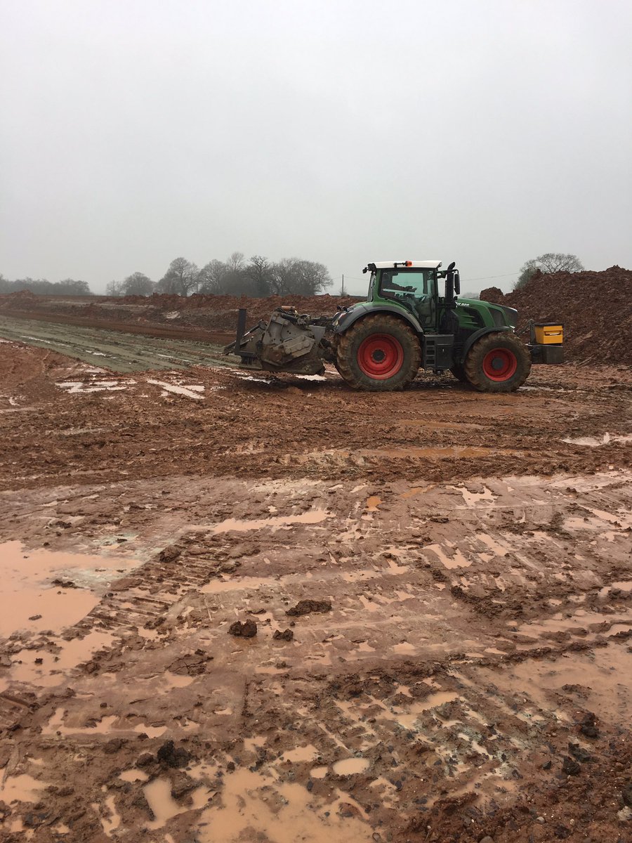 dcgroundtec's tweet photo. Cement stabilising uttoxeter day 1 https://t.co/P2xw7BlpWQ