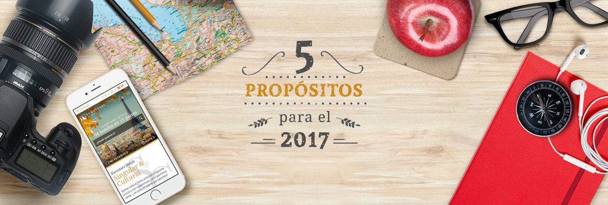 Eurostars's tweet photo. ¿Cuál es tu propósito para este 2017? ¡Seguro que viajar está entre tus planes! Descubre las mejores ofertas ► https://t.co/VaigBUqLbr https://t.co/KKbxKDJeRr