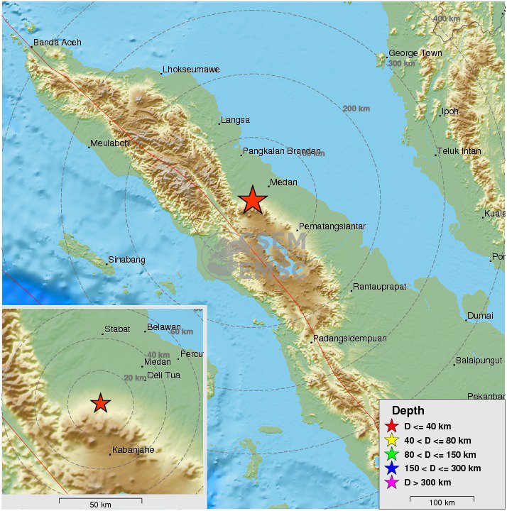 LastQuake's tweet photo. Felt #earthquake M5.5 strikes 6 km SW of #Medan (#Indonesia) 12 min ago. Please report to: https://t.co/Wsv4MjK99N https://t.co/H8P0t2gpR2