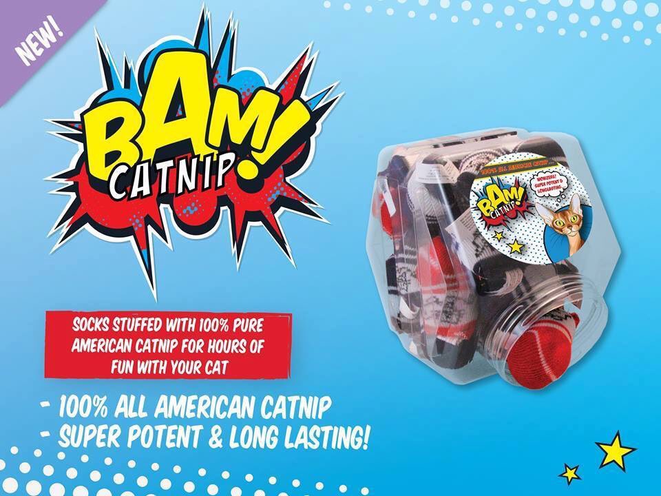 BAM_Catnip's tweet image. Try out the BAM Catnip Socks! These catnip filled toys are super potent &amp;amp; long lasting so your cat will go crazy for them!