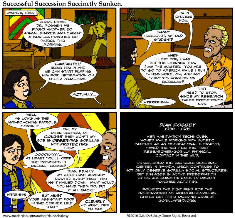 Happy 85th birthday to primatologist and conservationist Dian Fossey! 