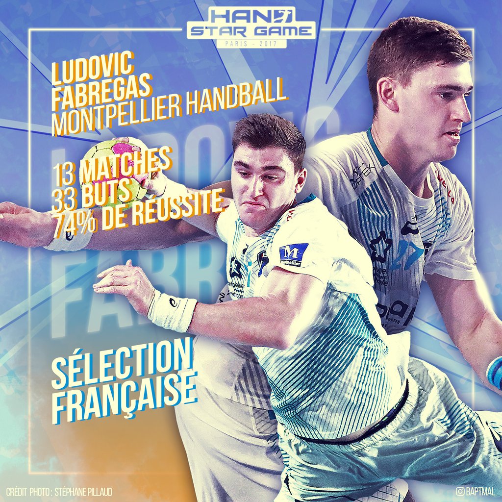 handstargame's tweet photo. #HandStatsGame J-16 : @LudovicFabregas du @mhbofficiel en @LidlStarligue
#SélectionFrançaise #HSG2017 https://t.co/ctKmBx7fRw