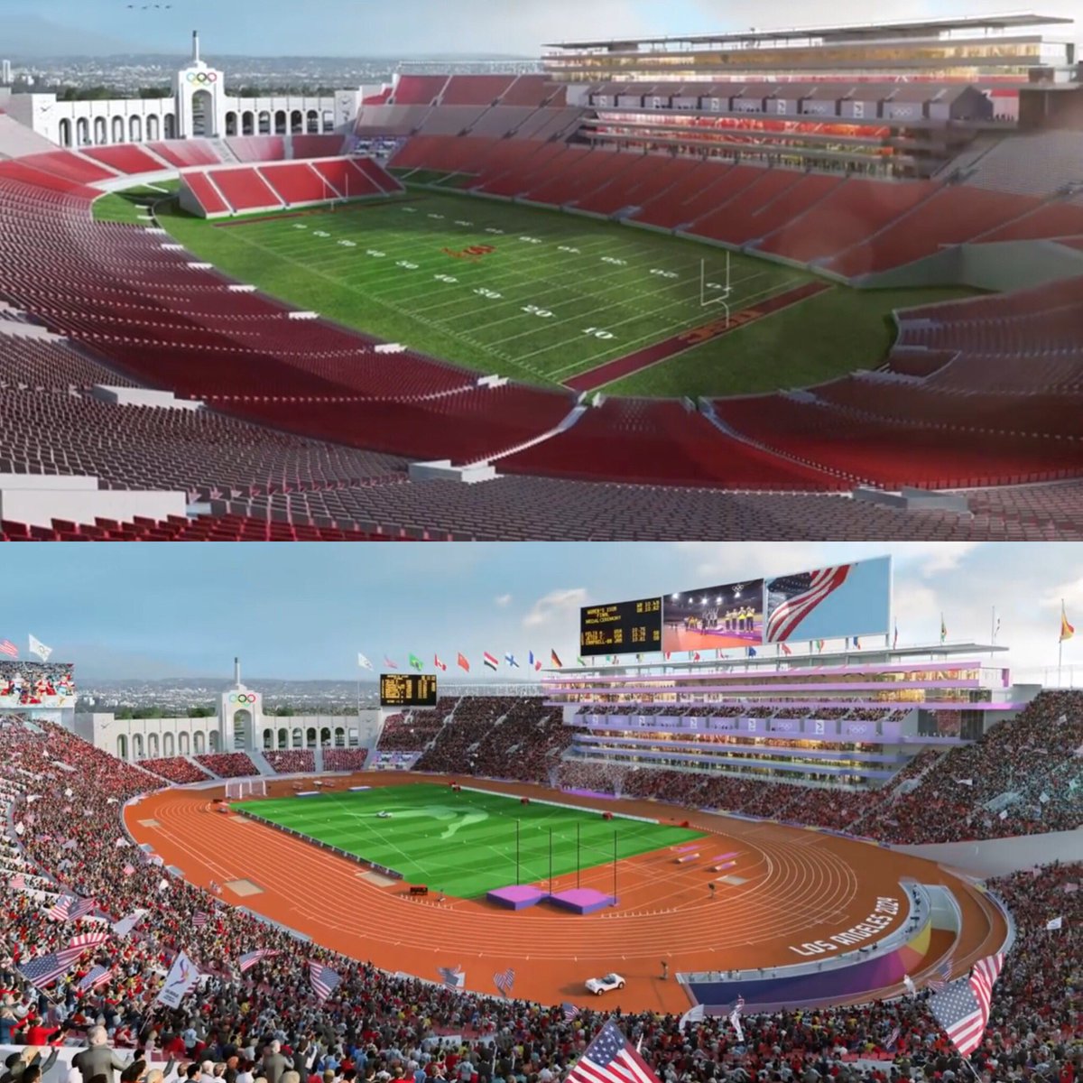 A look at how the renovated Los Angeles Memorial Coliseum will be A look at how the renovated Los Angeles Memorial Coliseum will be