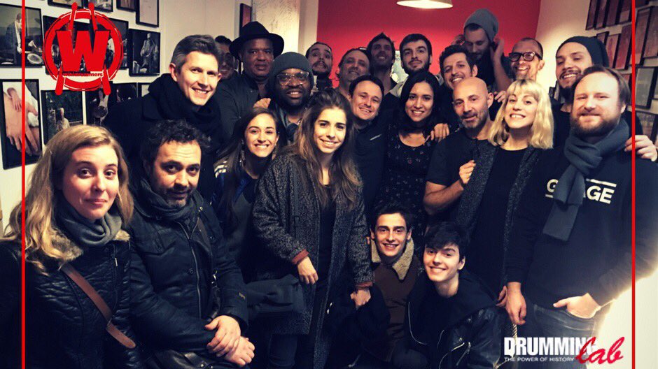 DrummingLab's tweet photo. Grosse soirée #Wikidrummers #DrummingLab avec la fine fleur du #drumming français. #Staytuned on vous réserve 1 surprise dans quelques jours https://t.co/gTNzfdb2nb