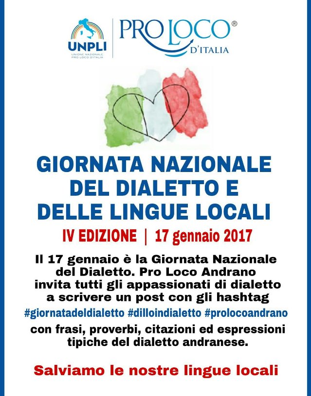 Andranoonline1's tweet photo. #giornatadeldialetto #dilloindialetto #prolocoandrano #Andranoonline #Andrano
@AAndrano https://t.co/Kczkjjmq1c