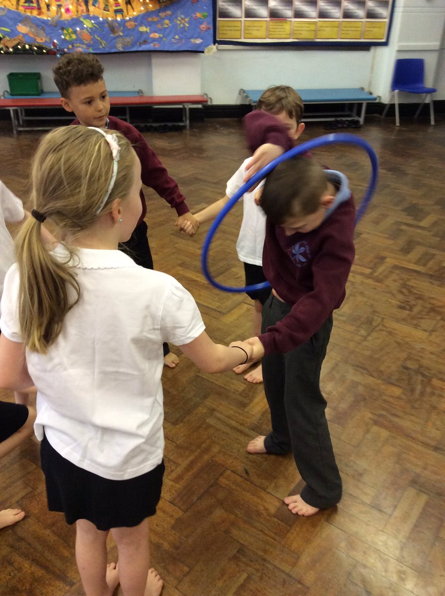 Y2Stradbroke's tweet photo. @StradbrokePri Developing our team work skills further this week in PE. #throughthehoop #teamwork https://t.co/QkjPVQEb48