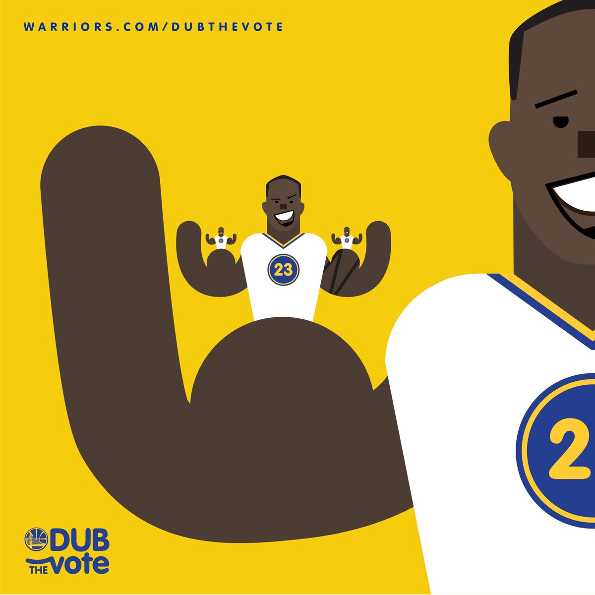 warriors's tweet photo. RETWEET to vote for Draymond Green ⭐️ #NBAVote #DubTheVote https://t.co/eWKdAn9mIt