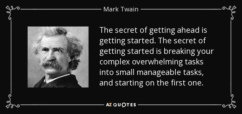 Scrumdotorg's tweet photo. Twain knew the importance of decomposing #backlog items. https://t.co/QaXu0Fv8GG #Scrum https://t.co/qbsViARWdF