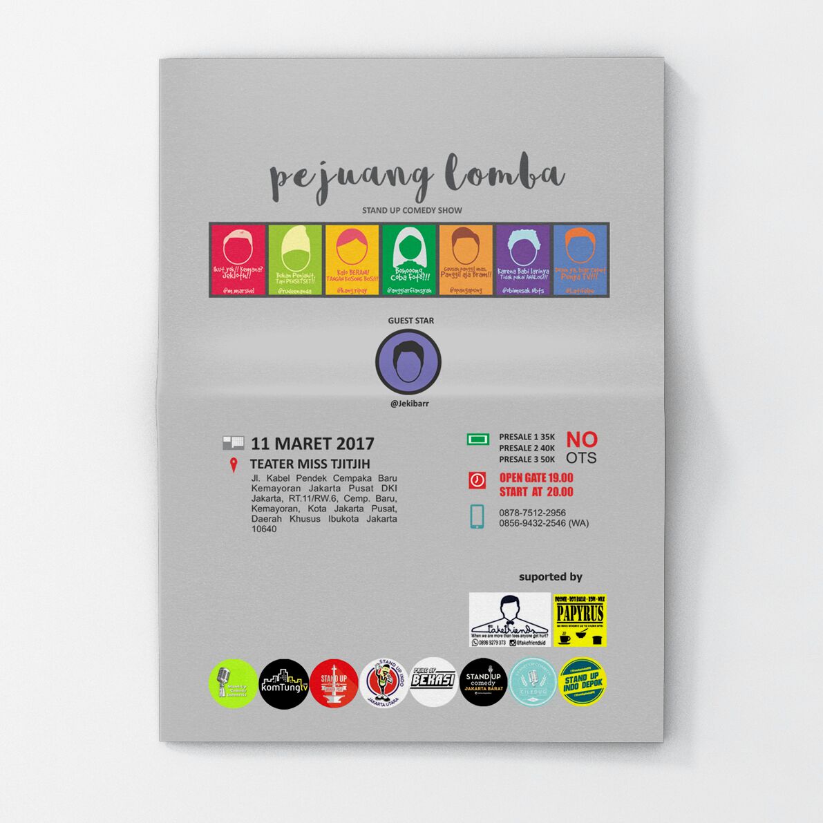 rudeenanda's tweet photo. Akhirnya presale 1 udh dibuka, silahkan kakak tiket show #PejuangLomba nya... https://t.co/F7ncYEnFuq