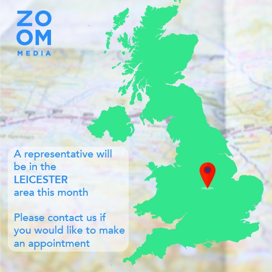 ZoomMediaLocal's tweet image. Would you like to advertise in the #Leicester area? Contact us today! #Advertising #Advert #ZoomMedia #Local #Business