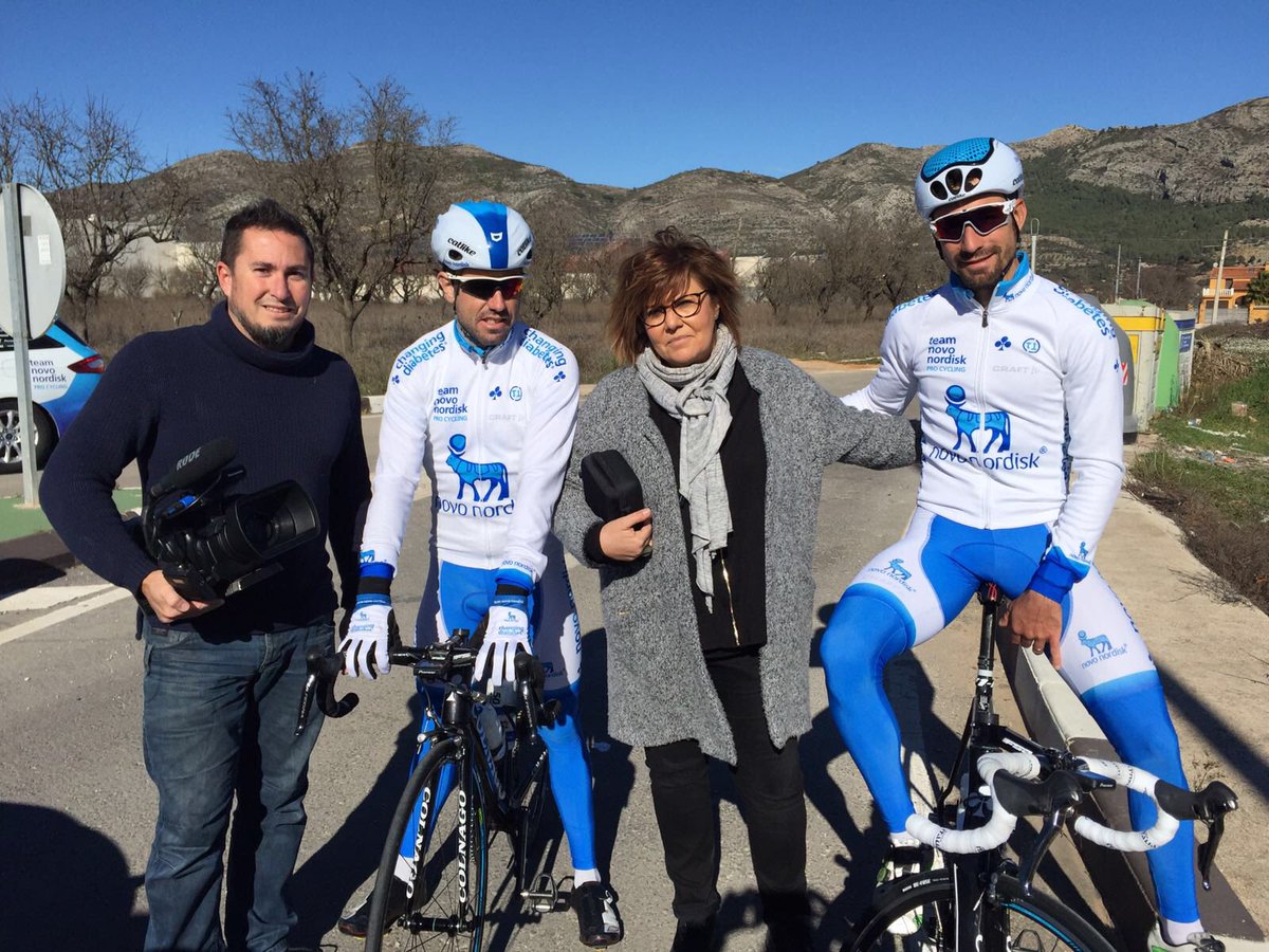 VortizeMedia's tweet photo. 📽Cobertura para TVE con @maria_escario sobre el @teamnovonordisk, equipo ciclista profesional en el que todos sus integrantes son diabéticos https://t.co/0yevBfmeso