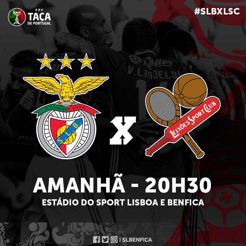 SLBenfica's tweet photo. Já sabes o que vais estar a fazer amanhã à noite! #SLBxLSC https://t.co/Z6b4QOAPoR