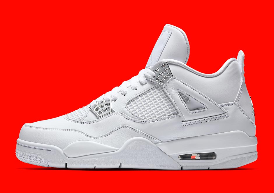 SneakerNews's tweet photo. Pure $$$. All-white Jordan 4s coming May 13th  https://t.co/40NoUQHXQ7 https://t.co/Jqee9eA5SI
