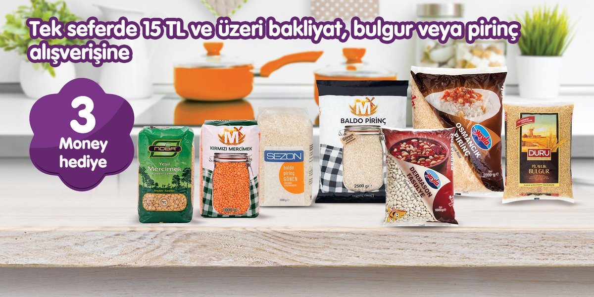 Migros_Turkiye's tweet photo. Besin deposu bakliyat alışverişlerinizde 3 Money hediye. LAM’ı CİM’i yok Migros var. Bilgi için: https://t.co/2aB9mSIQRd https://t.co/frmI5c7st4