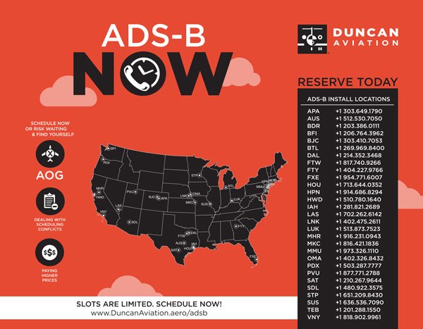 DuncanAviation's tweet photo. Do I Have To Have ADS-B Out? YES! Yes, you do. #bizav #adsb #2020mandate #DuncanIntelligence https://t.co/fd0kZV05wm https://t.co/AMOtSsJgsX
