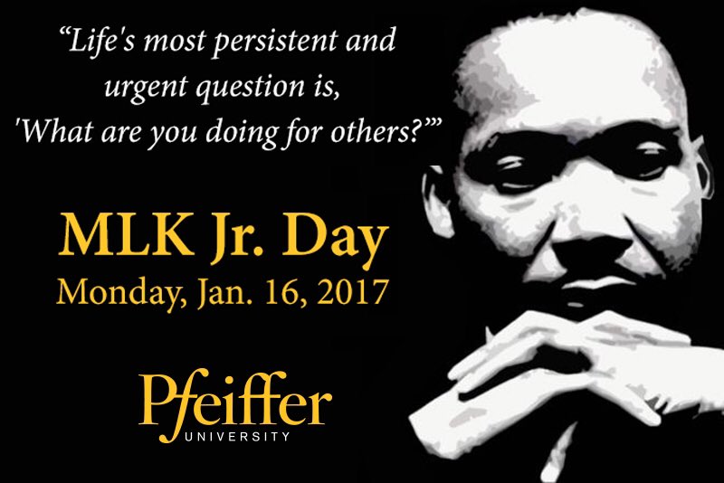 Pfeiffer1885's tweet photo. #PfeifferUniversity celebrates #MLKDay Thanks to the @FrancisCenter for organizing events to support the community! #PfeifferIsCommunity https://t.co/hr9ZYCwVE3
