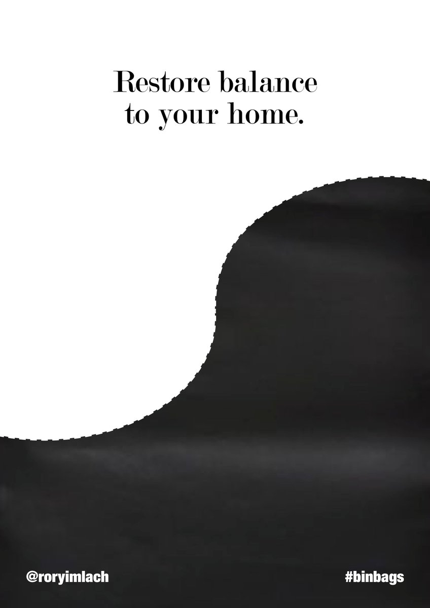 roryimlach's tweet photo. @OneMinuteBriefs restore balance #binbags https://t.co/0t1rmhyQ9B