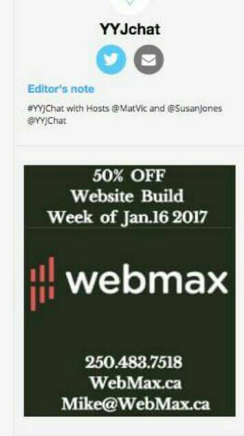 SocMedGirlyyj's tweet photo. If you #shoplocal, do you #weblocal too?
@WebMaxWebDesign supports #community engagement like #yyjchat. https://t.co/CXWefMEY0K