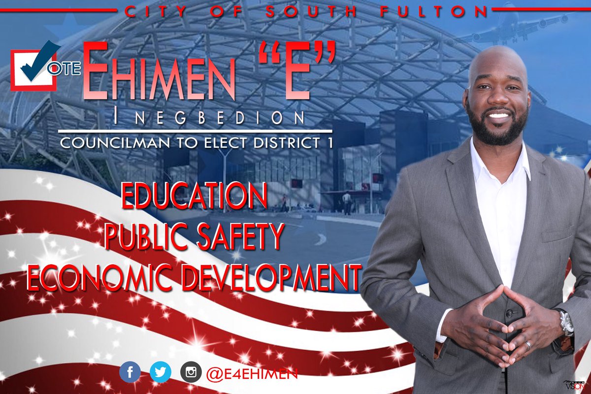 Vote "E" for Ehimen as your Councilman to Elect for District 1 on March 21, 2017 <a href="/realDonaldTrump/">Donald J. Trump</a>