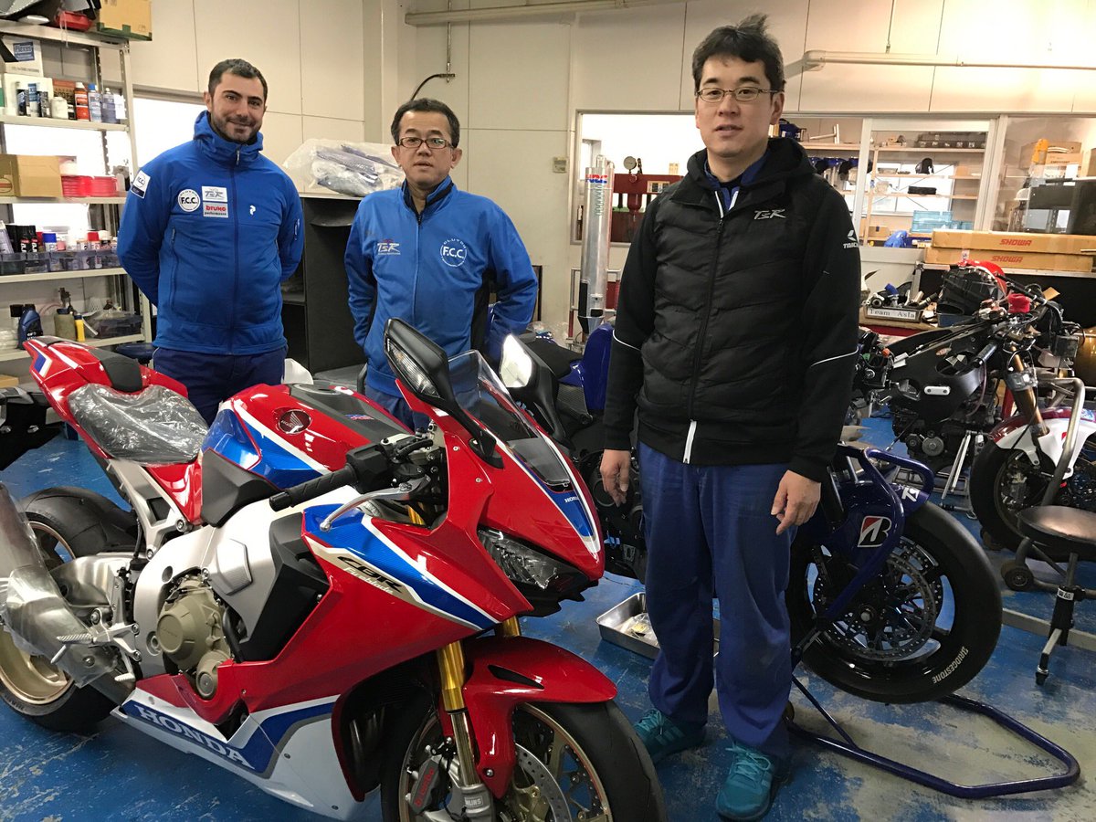 team_nart's tweet photo. The new Honda CBR is on board ! @alan_techer @FIM_EWC @tsrhonda ⏩ https://t.co/g4WP0cjpDa https://t.co/ik0RFLMraH