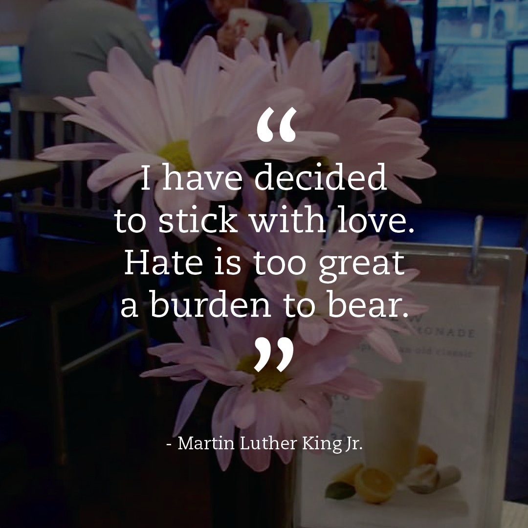 CFAAndSC's tweet image. Happy #MLKDay!
Let's all learn this lesson, and add a little love to our day in his honor. 💖
