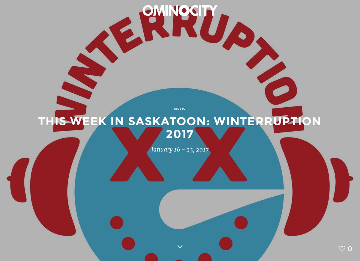 ominocity's tweet photo. This Week in Saskatoon: Winterruption 2017 https://t.co/ZQVDsYQ0oV #yxe #winterruption2017 @bwaytheatre https://t.co/oTgSzB4C65
