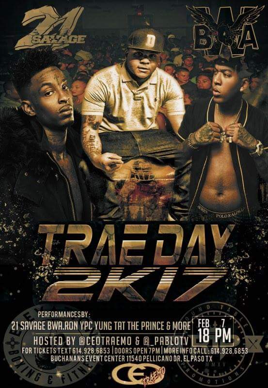 yungtattheprinc's tweet photo. January 28th Gallup nm #boydirrt #thekrown Yung Tat The Prince
February 18th el paso tx wit #21savage #bwaRon n myself @yung tat the prince https://t.co/c5vttsM9JA