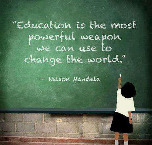 Education - changing the world one lesson at a time :) #mondaymotivation  #education  #future  #quoteoftheday