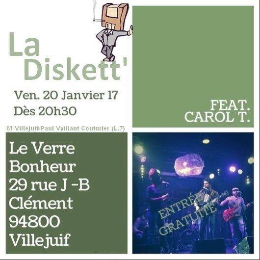 CarolTshikala's tweet image. @LaDiskett @FreeskoMusic @CarolTshikala #20.01.17 #LeVerreBonheur#funk#soul#lifeIsmusic#ceVendredi#venezNombreux!